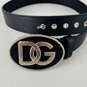 DG Silver and Black Hardware Belt Buckle